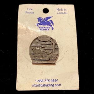 Fine Pewter Cape Forchu Light Pin Made in Canada